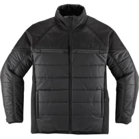 Icon Ghost Puffer Jacket - Black/Charcoal
