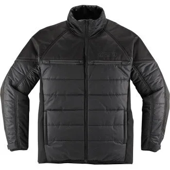 Icon Ghost Puffer Jacket - Black/Charcoal