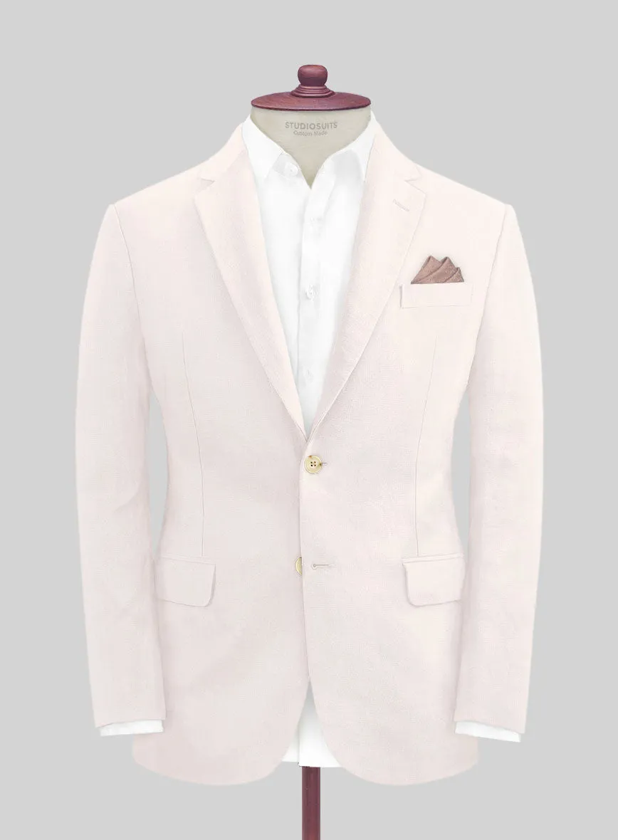 Italian Prato Light Pink Linen Jacket