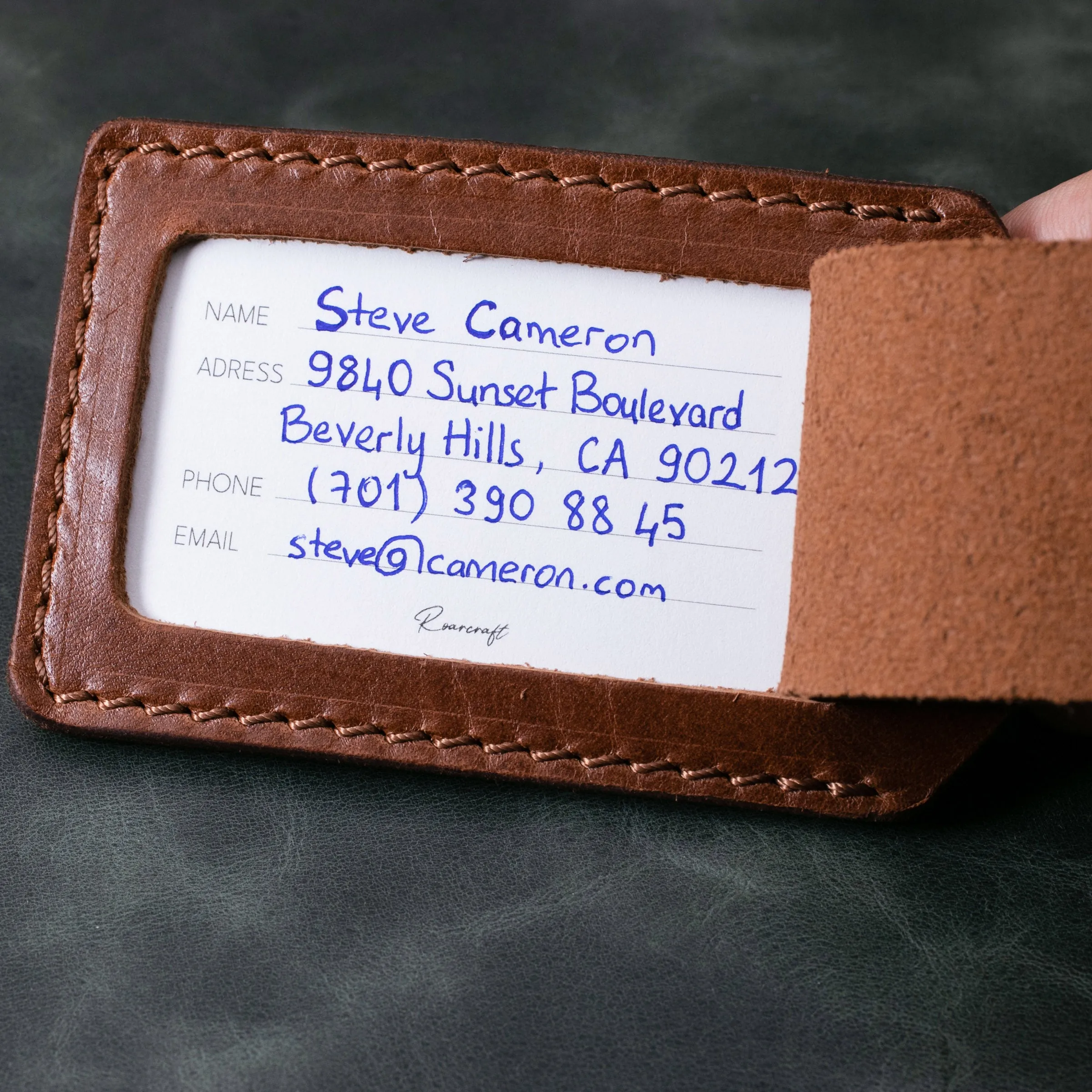 Leather Luggage Tag