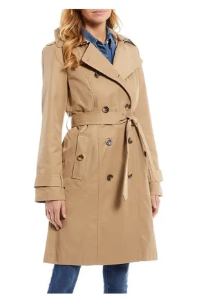 LONDON FOG Women’s Double Breasted Classic Rain Trench Coat  L721969T74