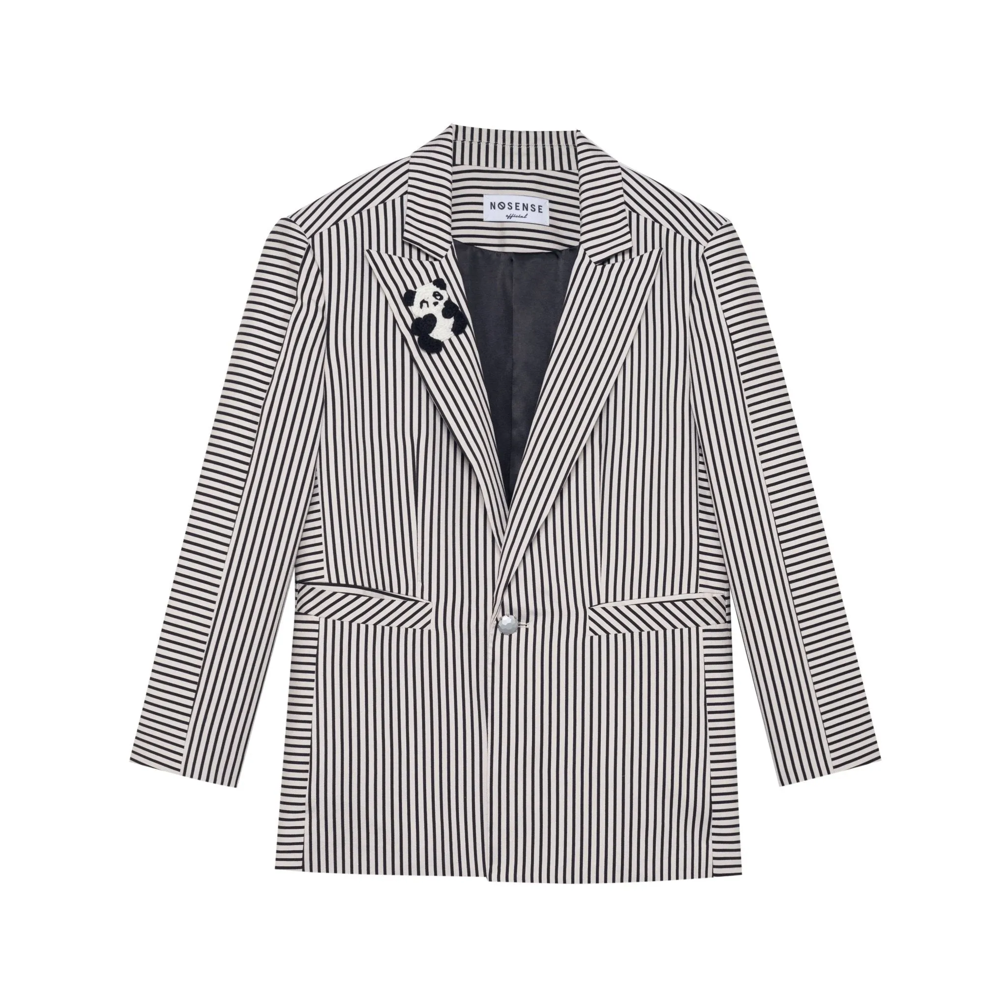 Loose Fit Striped Jacket