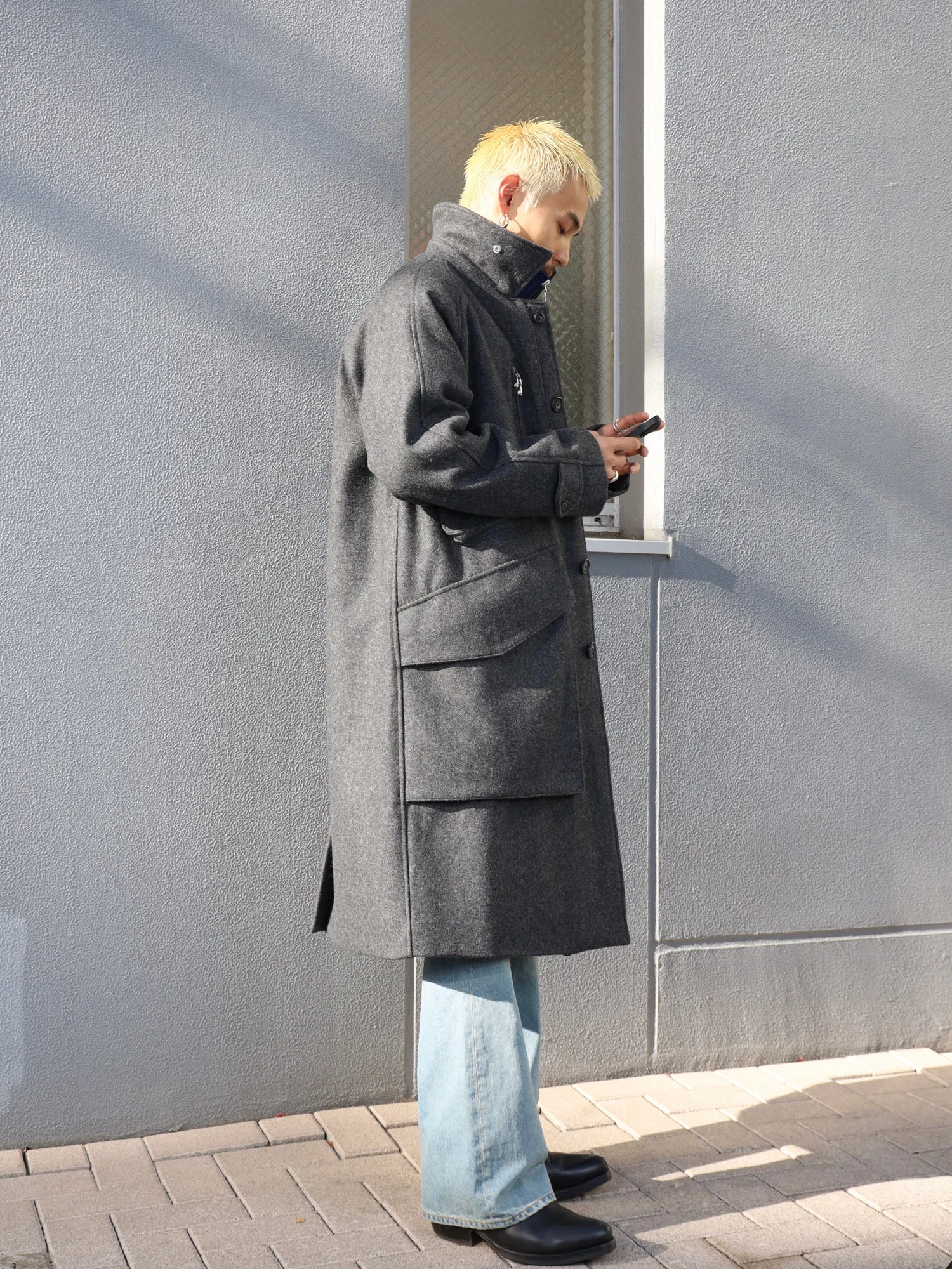 MELTON TRENCH COAT