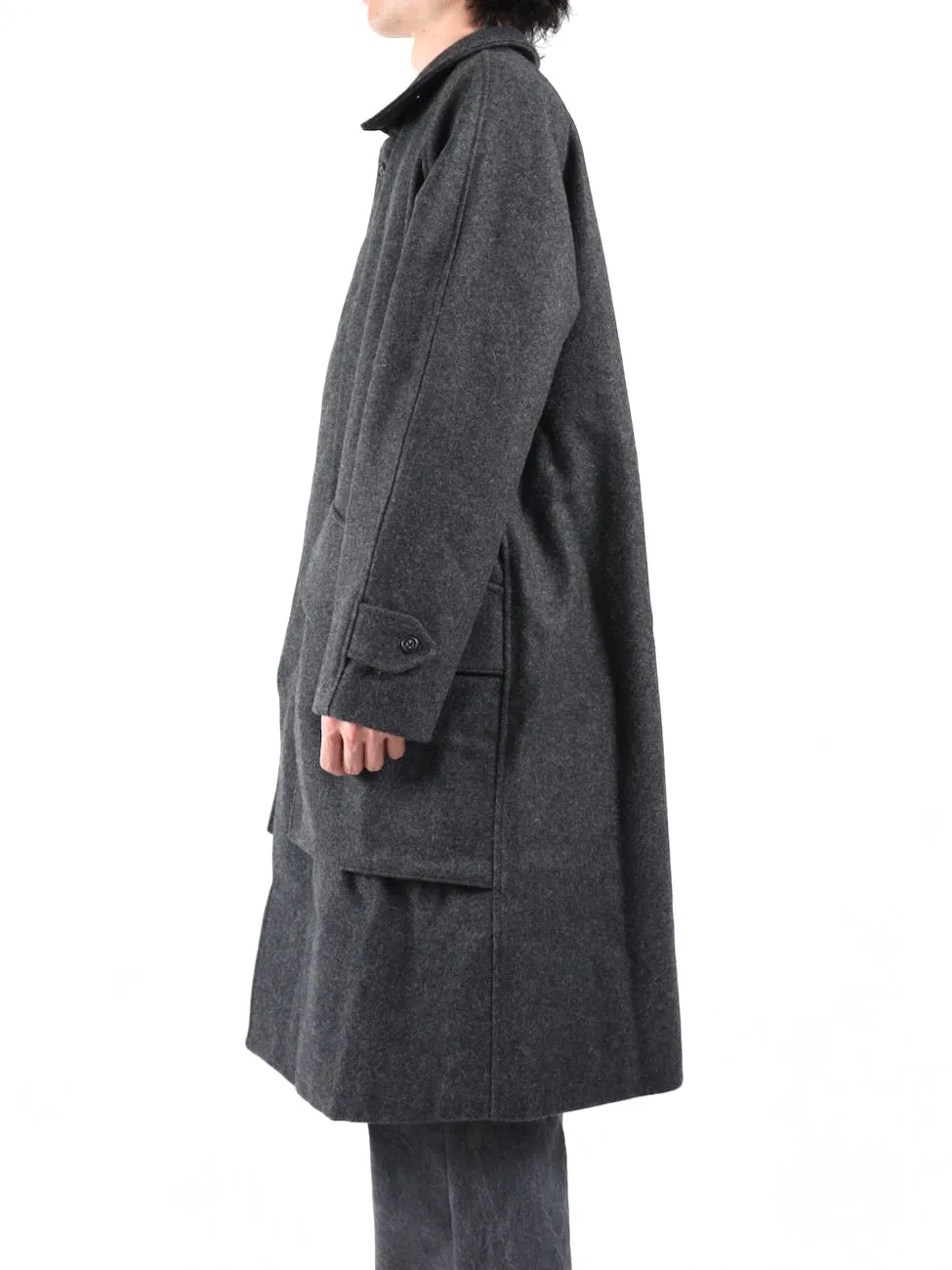 MELTON TRENCH COAT