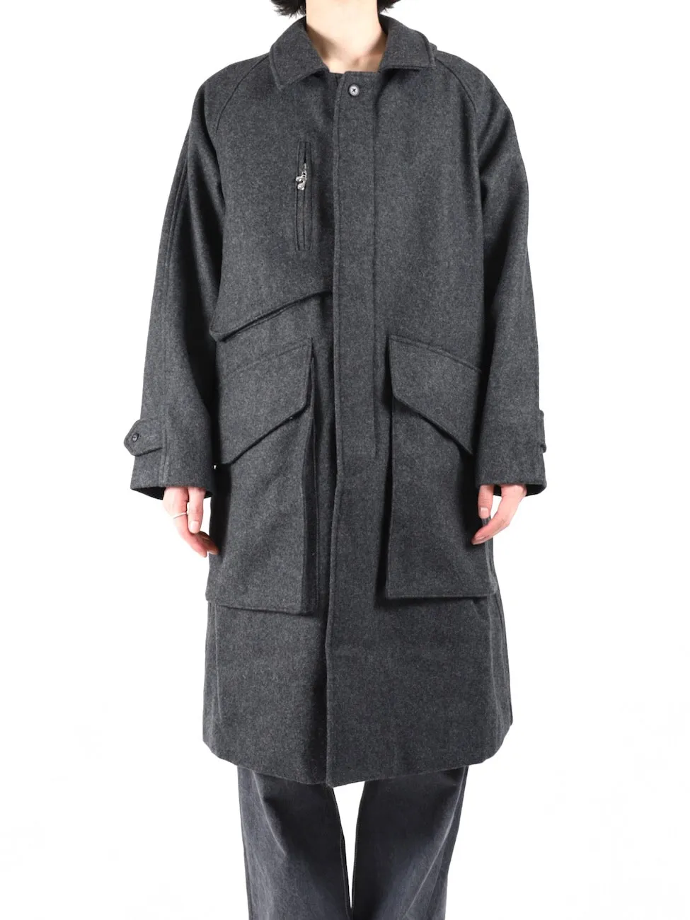 MELTON TRENCH COAT