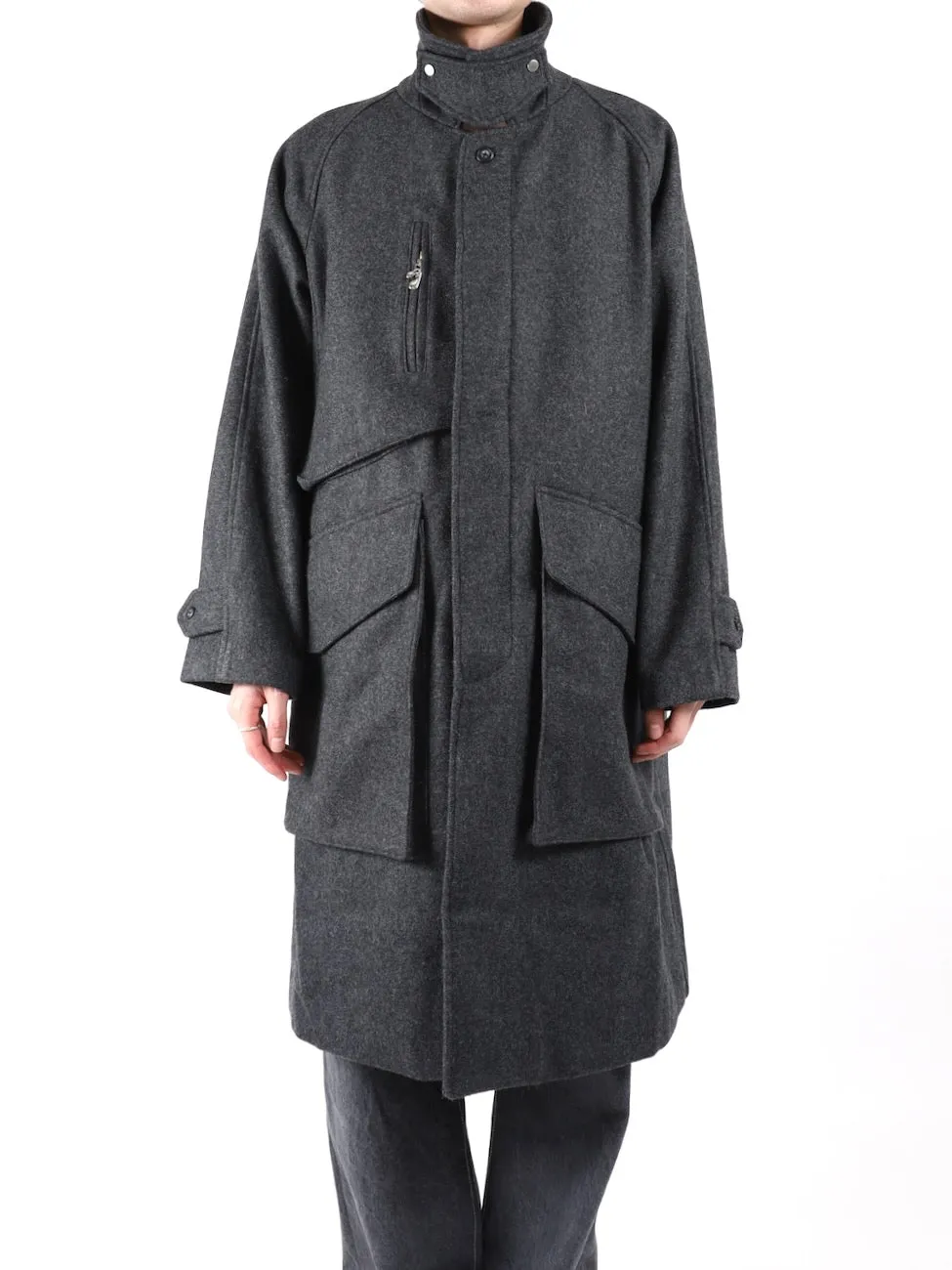 MELTON TRENCH COAT