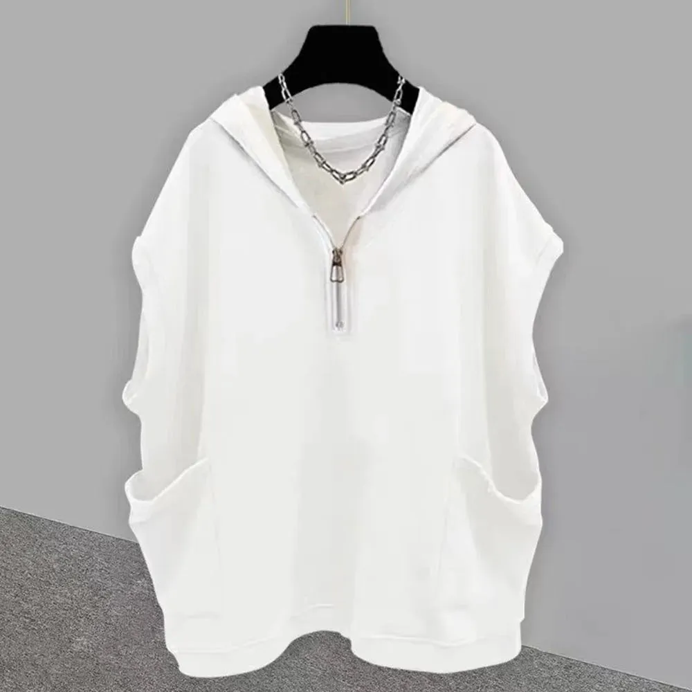 Mens Genderless Casual Solid Color Loose Vest