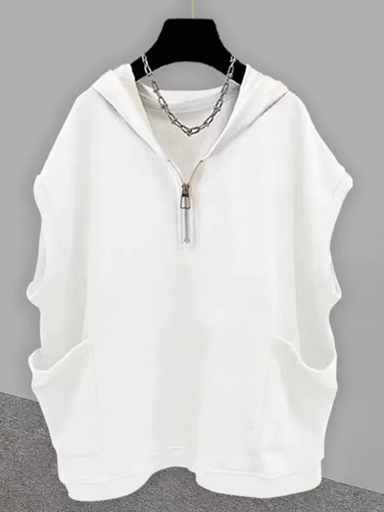 Mens Genderless Casual Solid Color Loose Vest