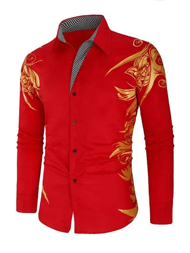 Men's Geometric Stylish Light Weight Floral Shirt