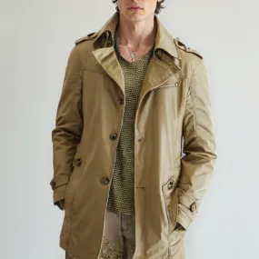 Mens Medium Length Trench Coat