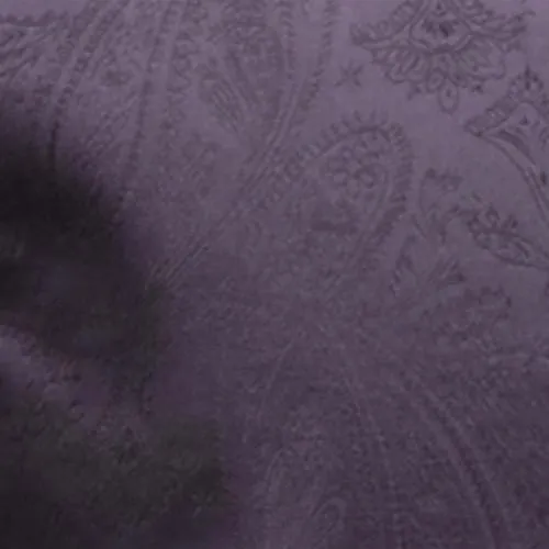 Men's Purple Paisley Vest with Neck Tie