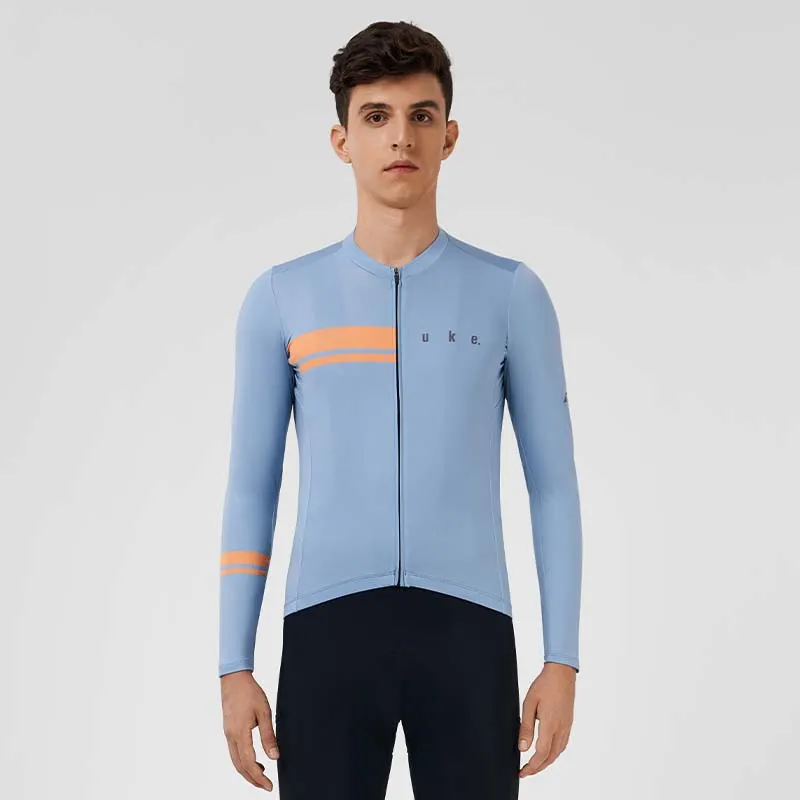 Men's Training LS Jersey A001-Smoke Blue