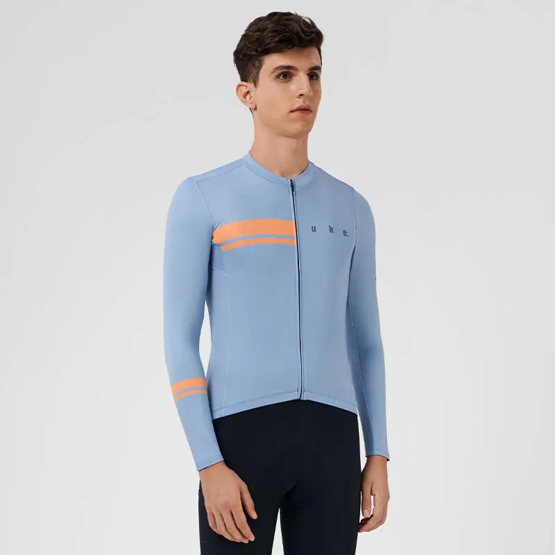 Men's Training LS Jersey A001-Smoke Blue