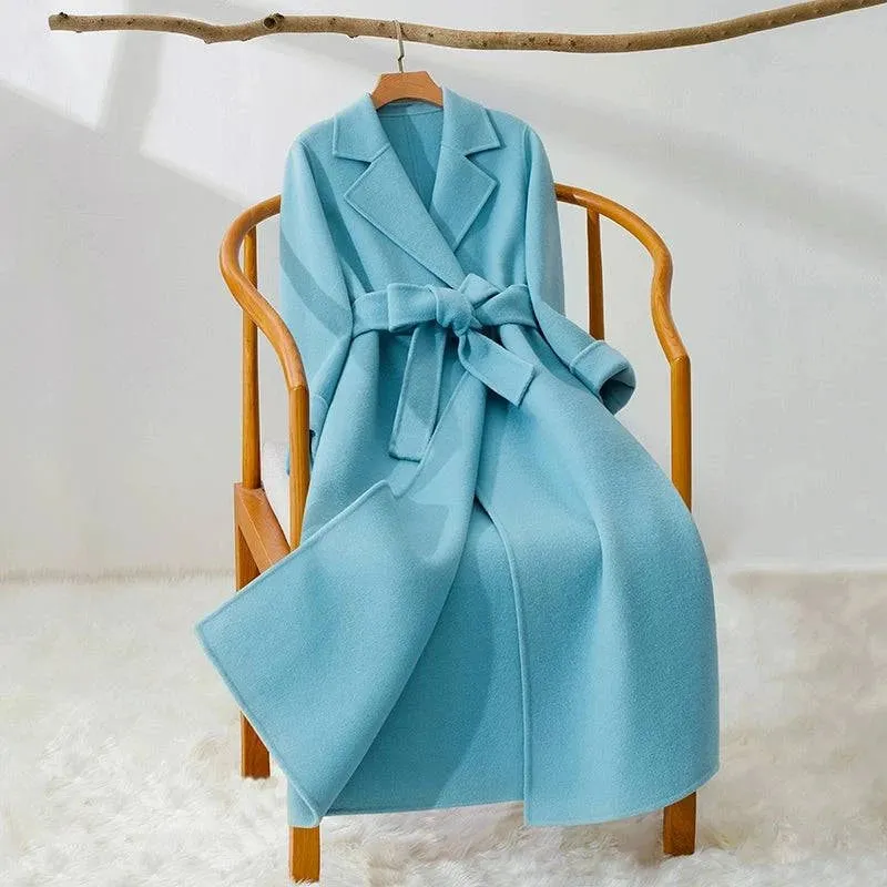 Midi Slim-Fit Wool Reversible Cashmere Coat