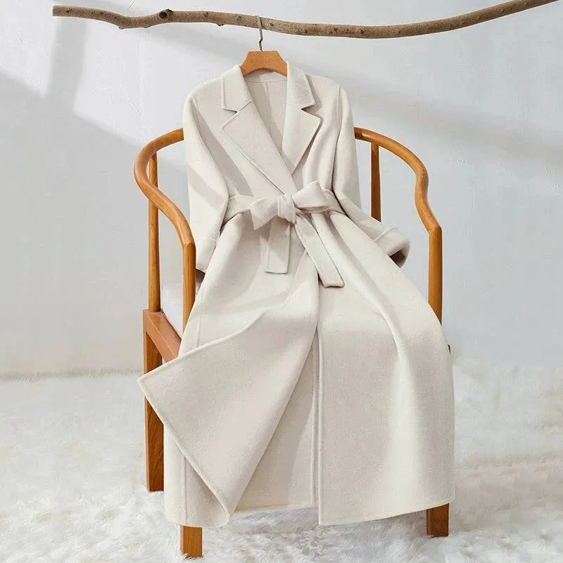 Midi Slim-Fit Wool Reversible Cashmere Coat