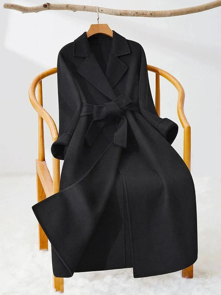 Midi Slim-Fit Wool Reversible Cashmere Coat