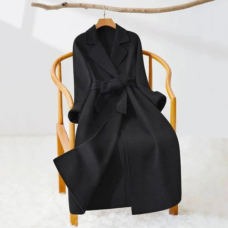 Midi Slim-Fit Wool Reversible Cashmere Coat