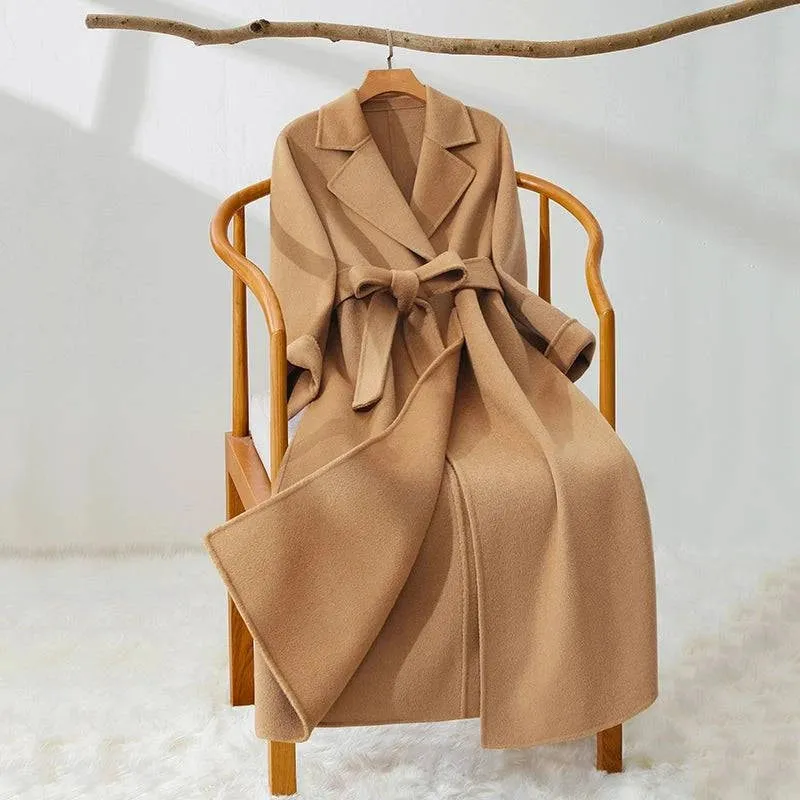 Midi Slim-Fit Wool Reversible Cashmere Coat