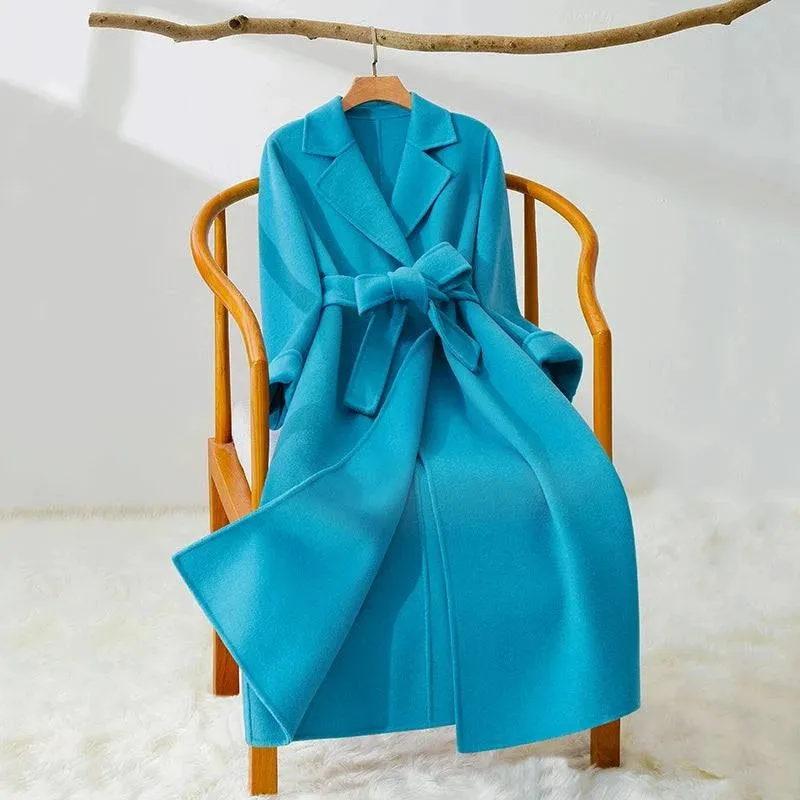 Midi Slim-Fit Wool Reversible Cashmere Coat