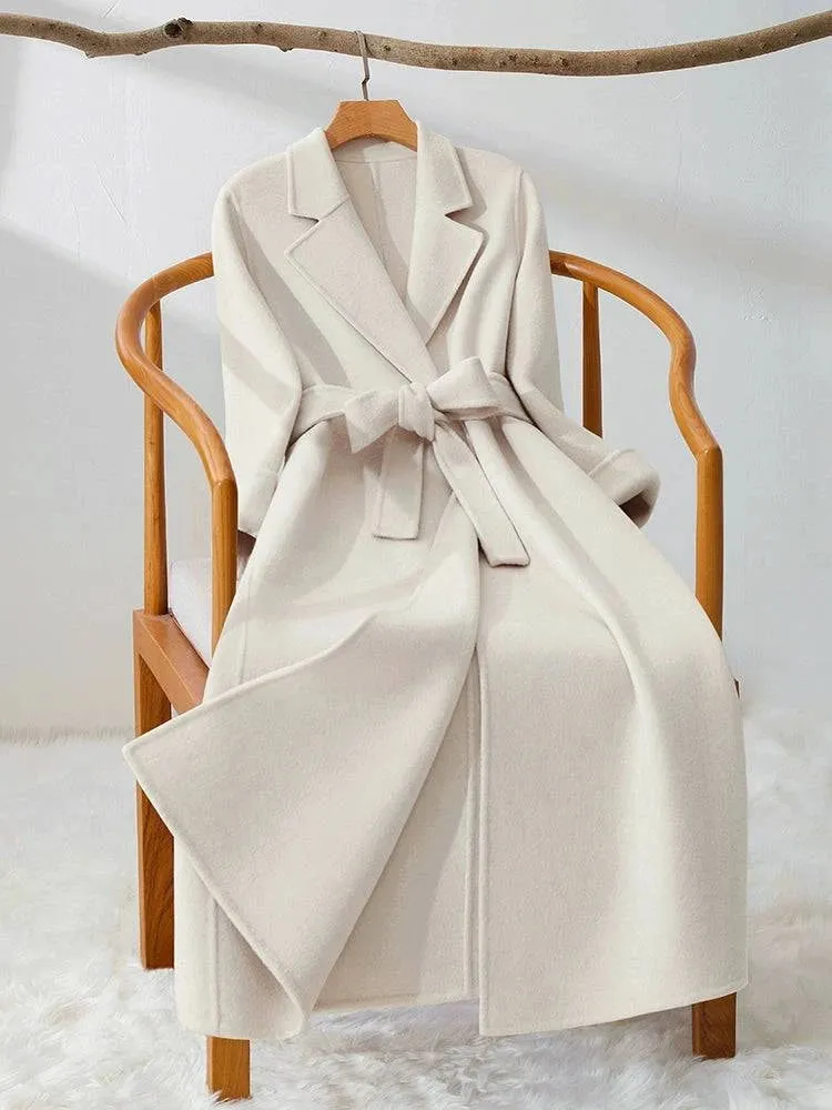 Midi Slim-Fit Wool Reversible Cashmere Coat