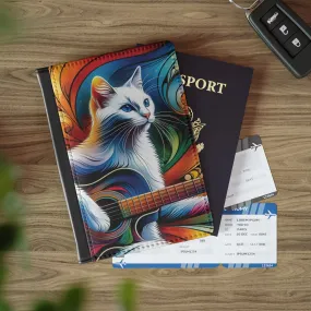 Musical Guitar Cat Player - Passport Cover