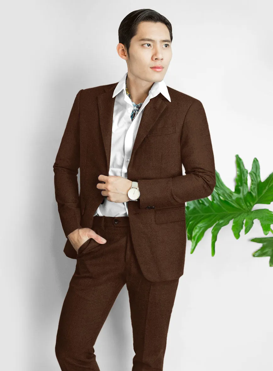 Naples Coffee Brown Tweed Suit