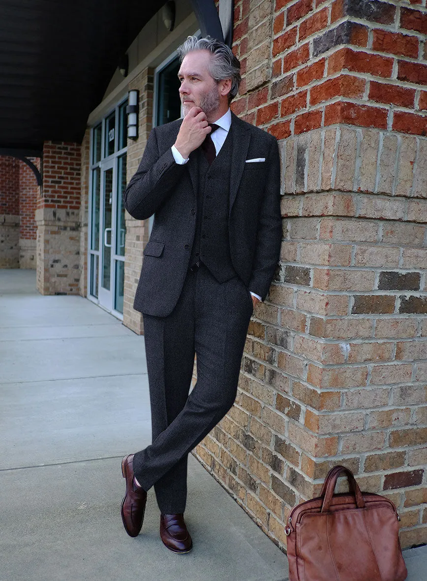 Naples Jet Blue Tweed Suit