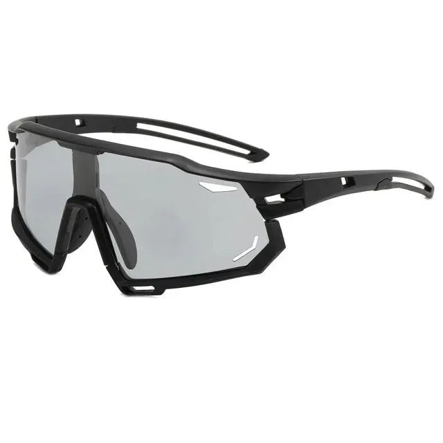 NEWBOLER Photochromic Cycling Glasses Men's and Women's Polarized Bike Eyewear UV400 Sports Sunglasses MTB Bicycle Road Goggles