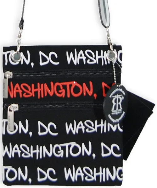 NWDC01 Robin Ruth Neck Wallet - Washington DC Black/White/Red