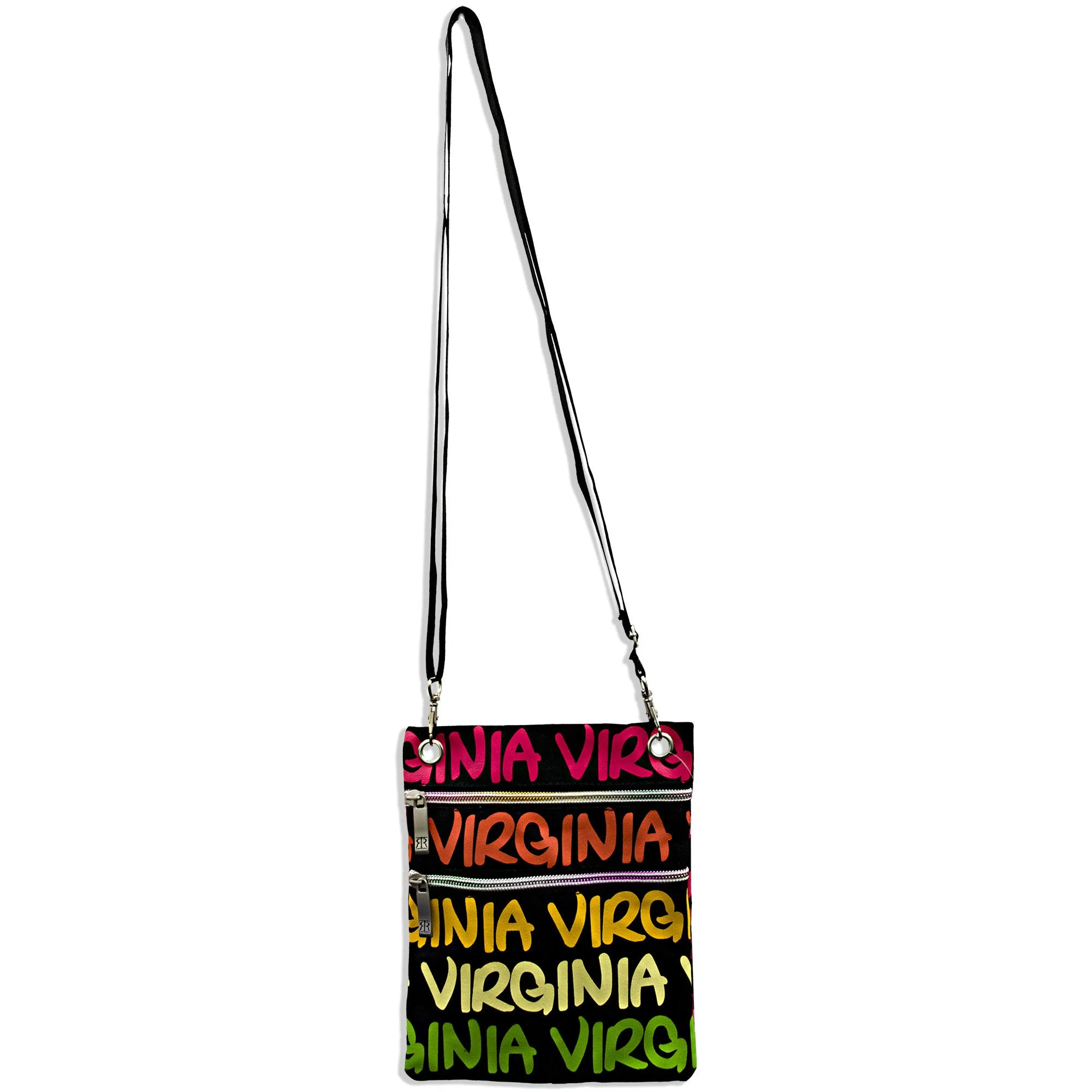 NWVA03 Robin Ruth Neck Wallet - Virginia Black/Rainbow