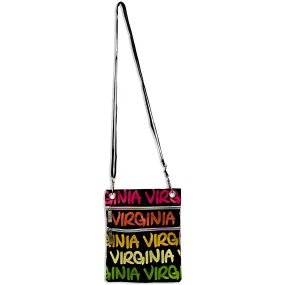 NWVA03 Robin Ruth Neck Wallet - Virginia Black/Rainbow