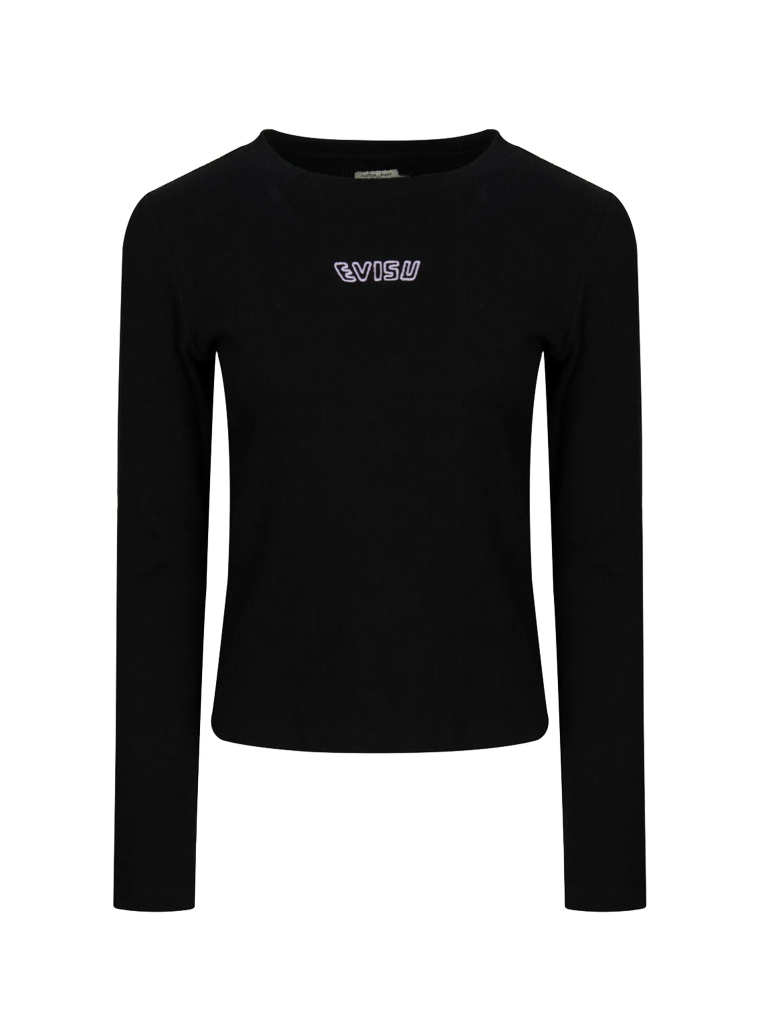 Outline Logo Embroidery Slim Fit Top