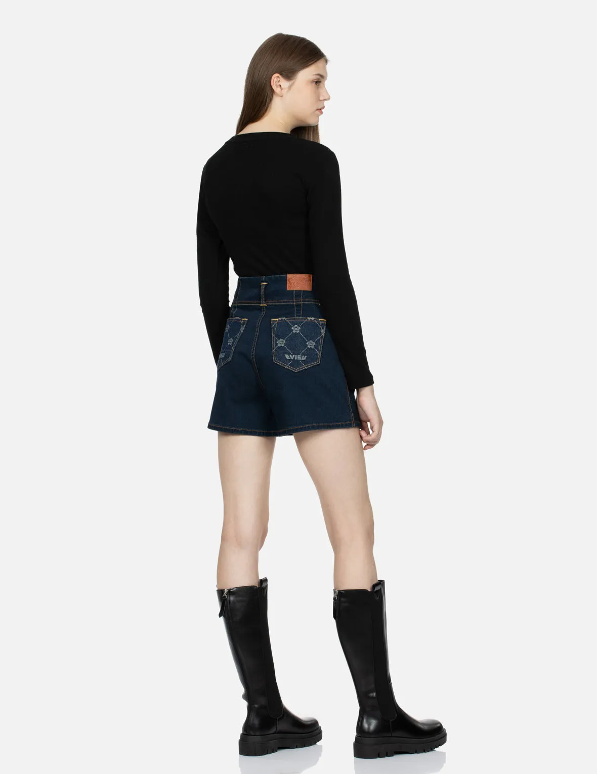 Outline Logo Embroidery Slim Fit Top