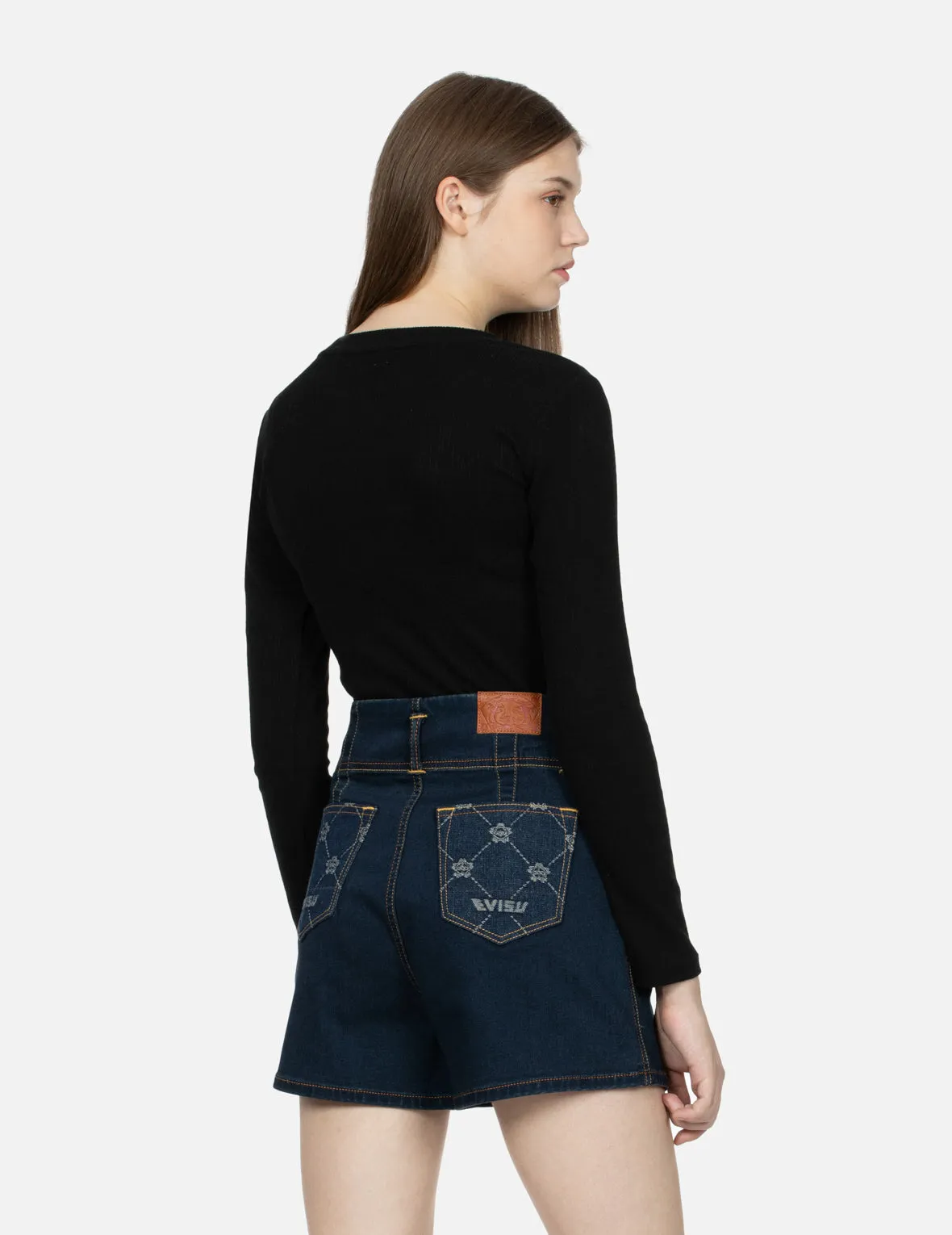 Outline Logo Embroidery Slim Fit Top