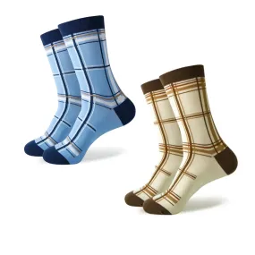 Plaid Tartan Patterned Socks from the Sock Panda (Adult Large - Men's Shoe Sizes 8-12)