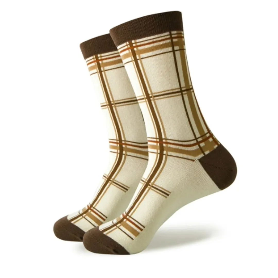 Plaid Tartan Patterned Socks from the Sock Panda (Adult Large - Men's Shoe Sizes 8-12)