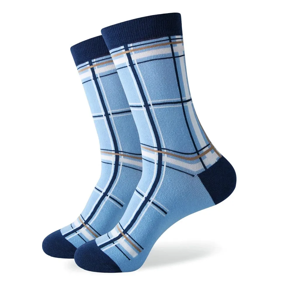 Plaid Tartan Patterned Socks from the Sock Panda (Adult Large - Men's Shoe Sizes 8-12)