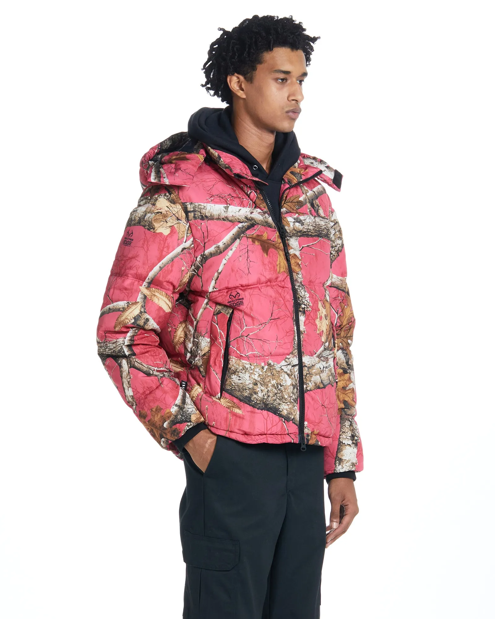 Realtree EDGE® Hooded Puffer - Flamingo