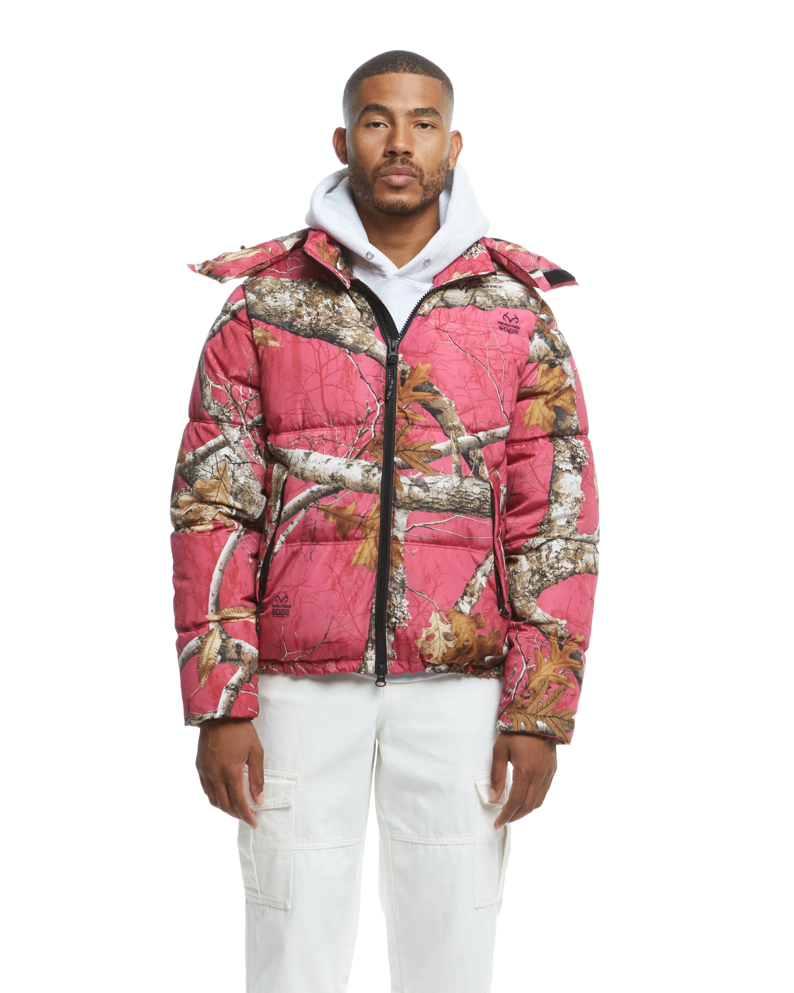 Realtree EDGE® Hooded Puffer - Flamingo