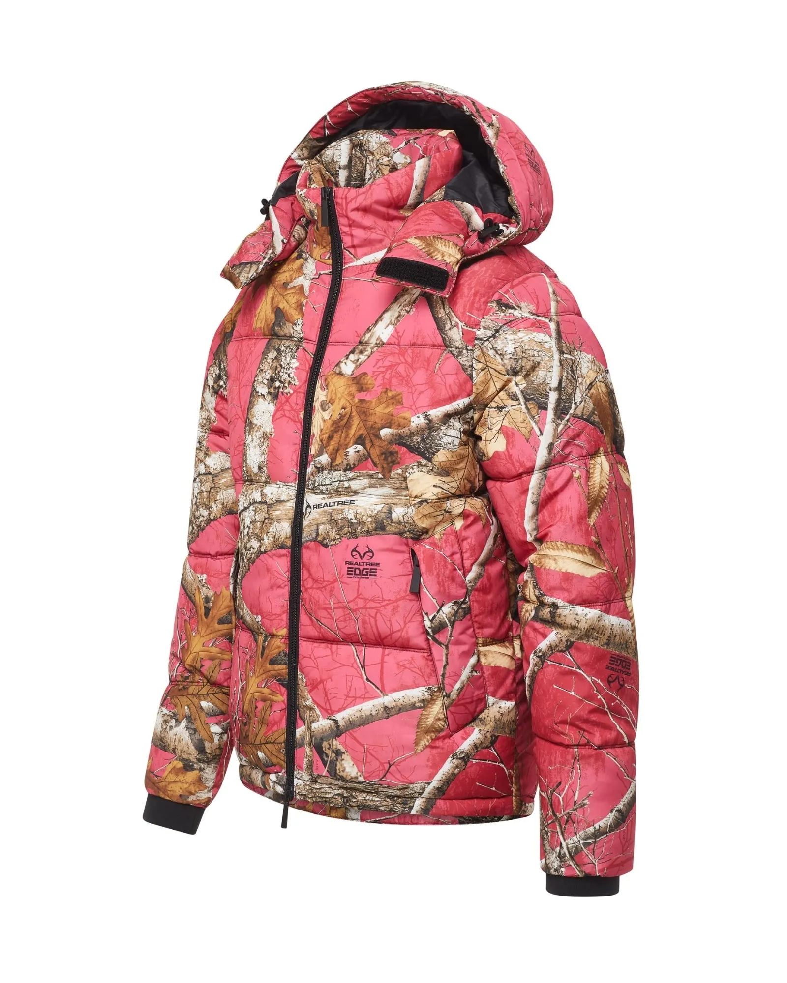 Realtree EDGE® Hooded Puffer - Flamingo