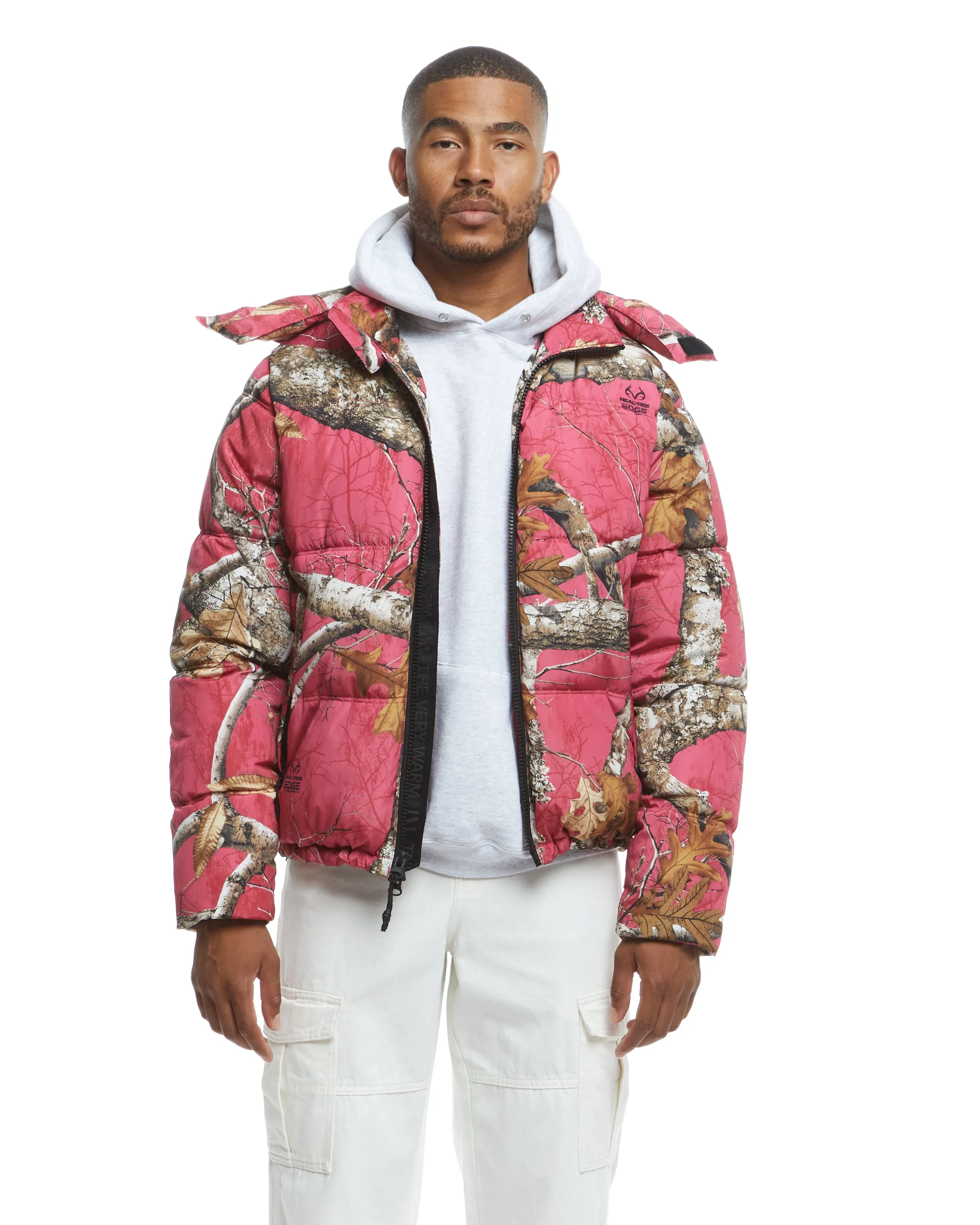 Realtree EDGE® Hooded Puffer - Flamingo