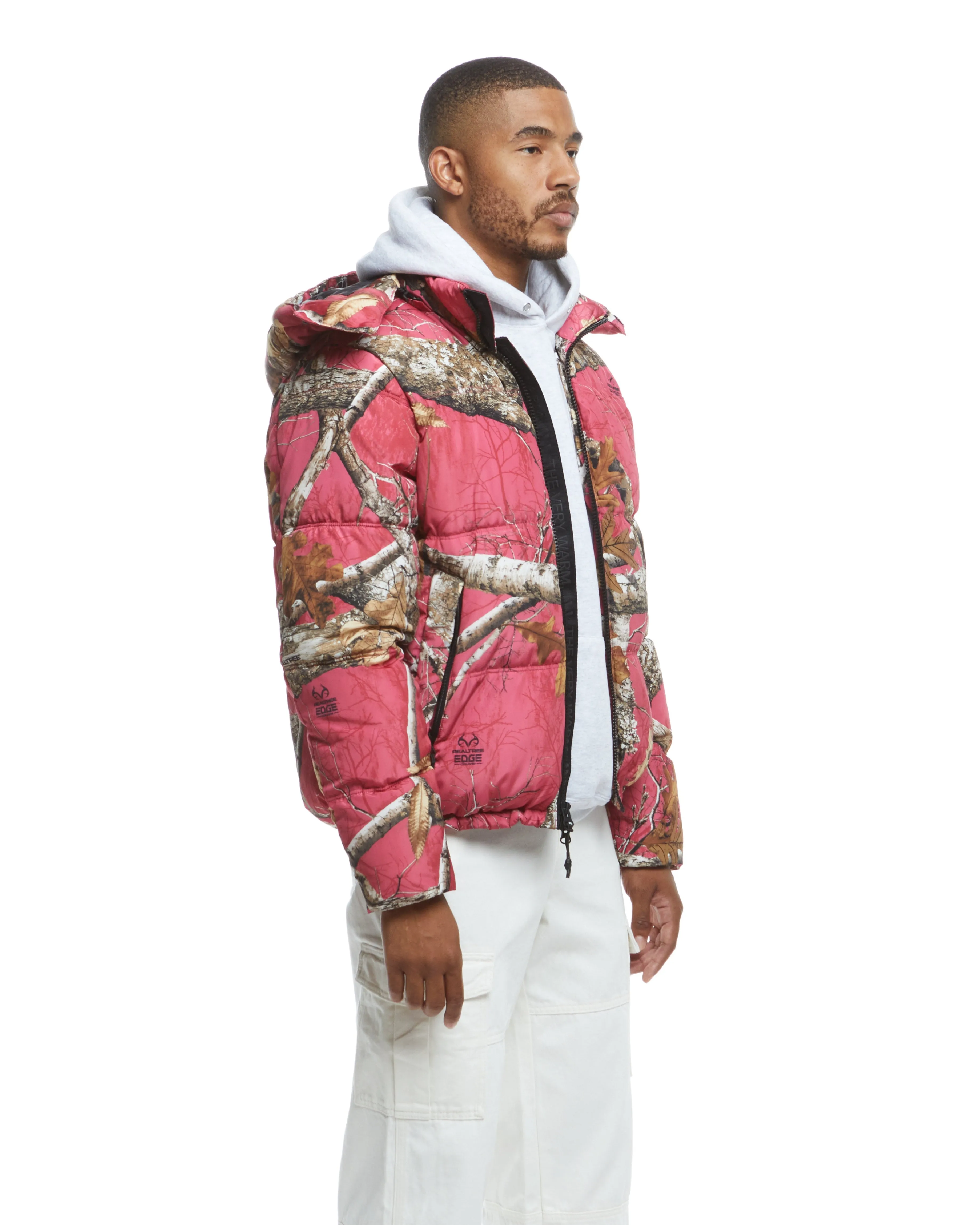 Realtree EDGE® Hooded Puffer - Flamingo