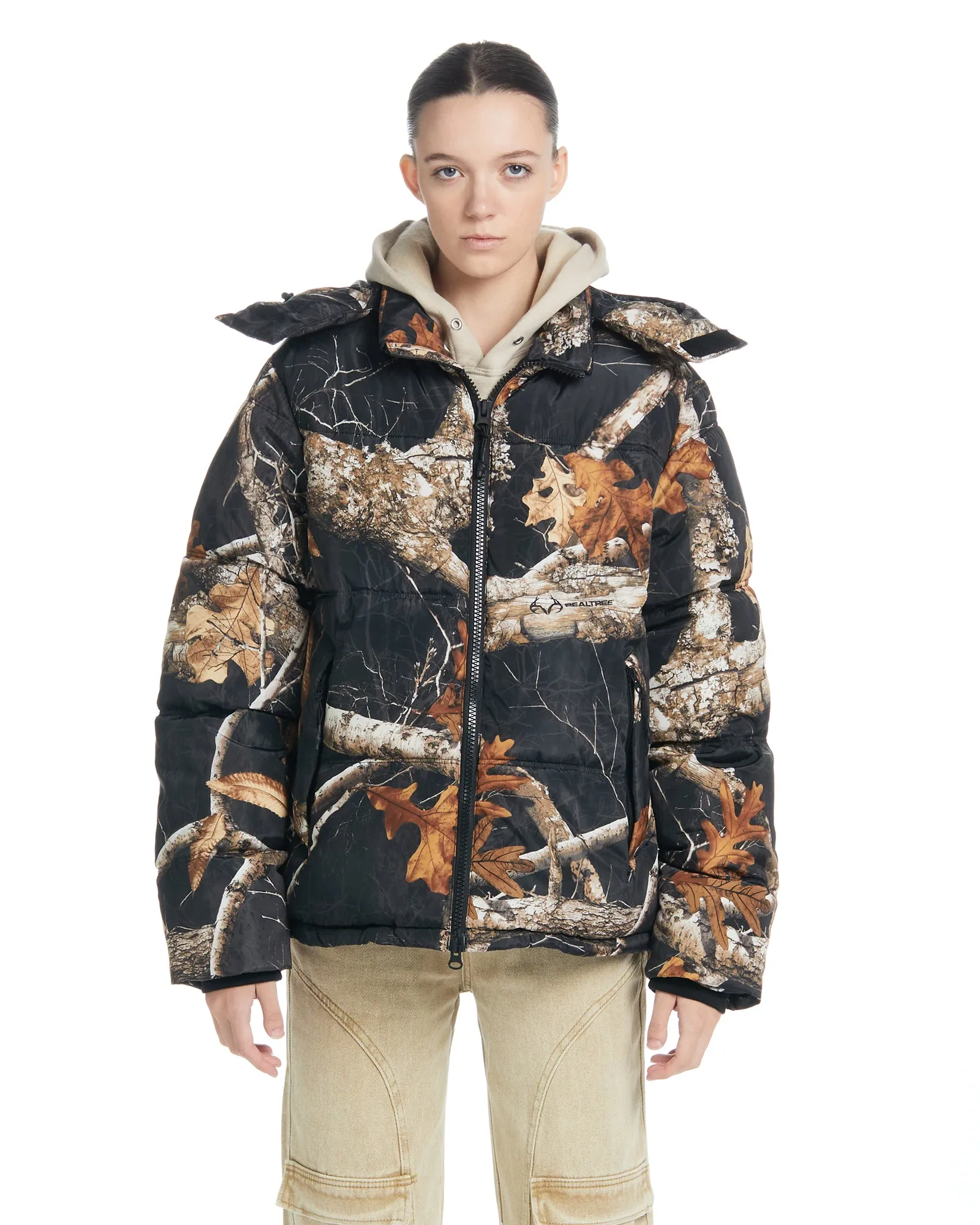 Realtree EDGE® Hooded Puffer - Shadows Camo