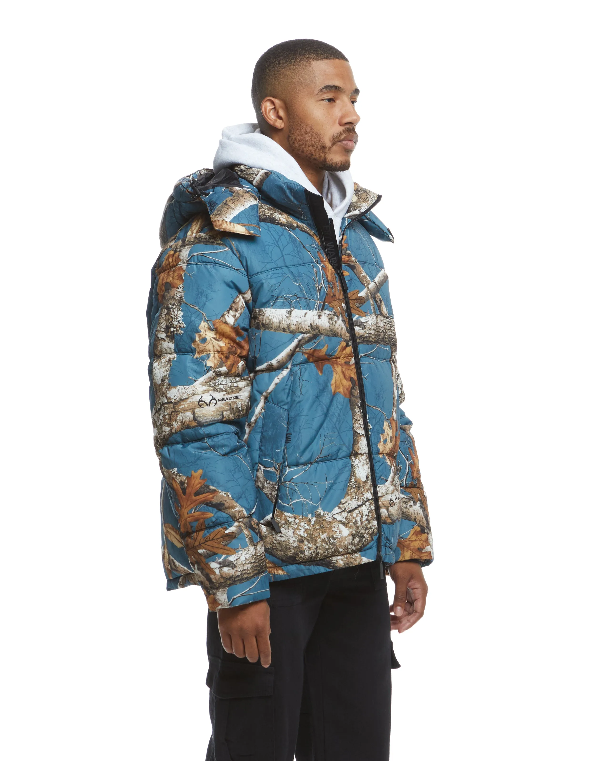 Realtree EDGE® Hooded Puffer - Slate Blue