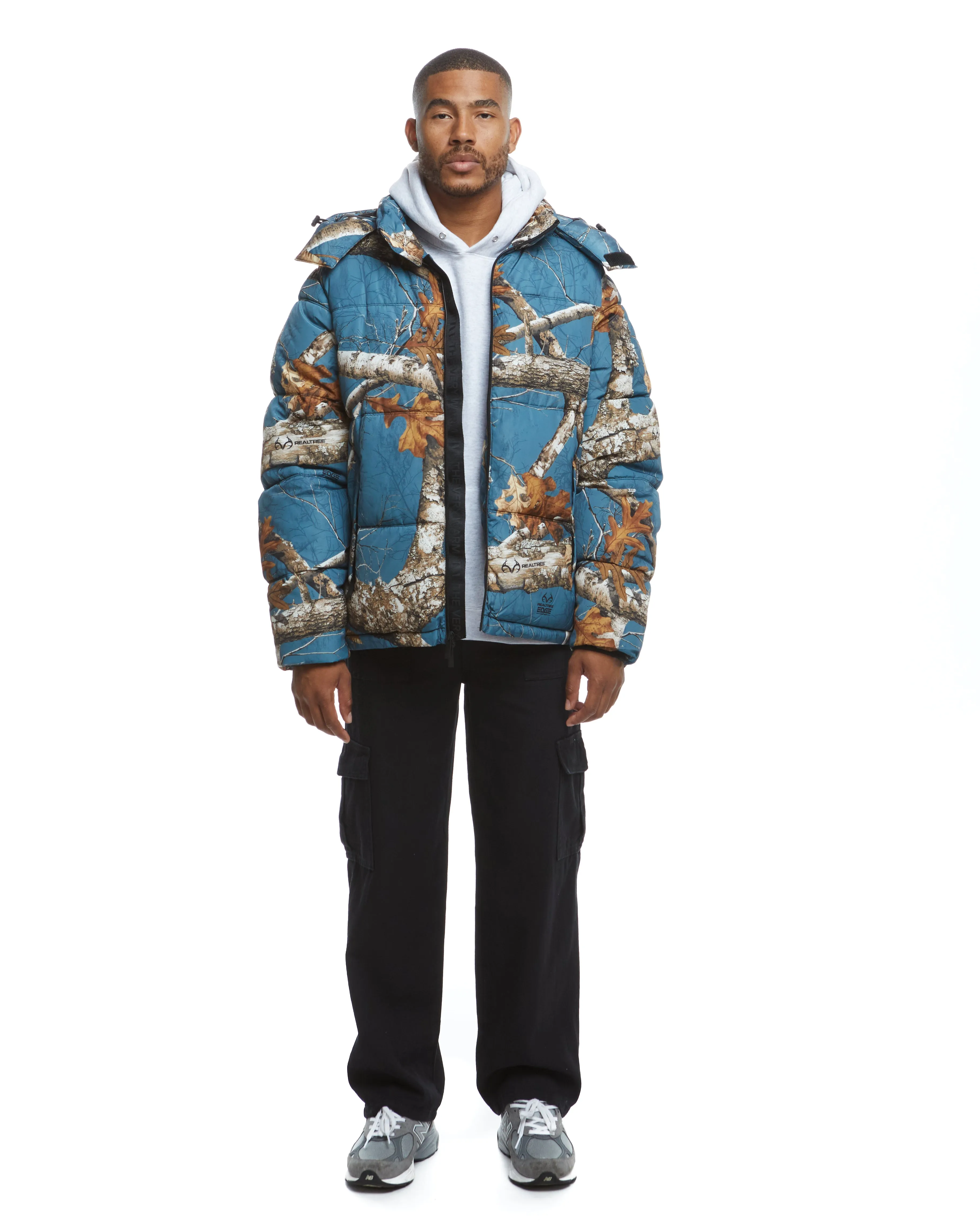 Realtree EDGE® Hooded Puffer - Slate Blue