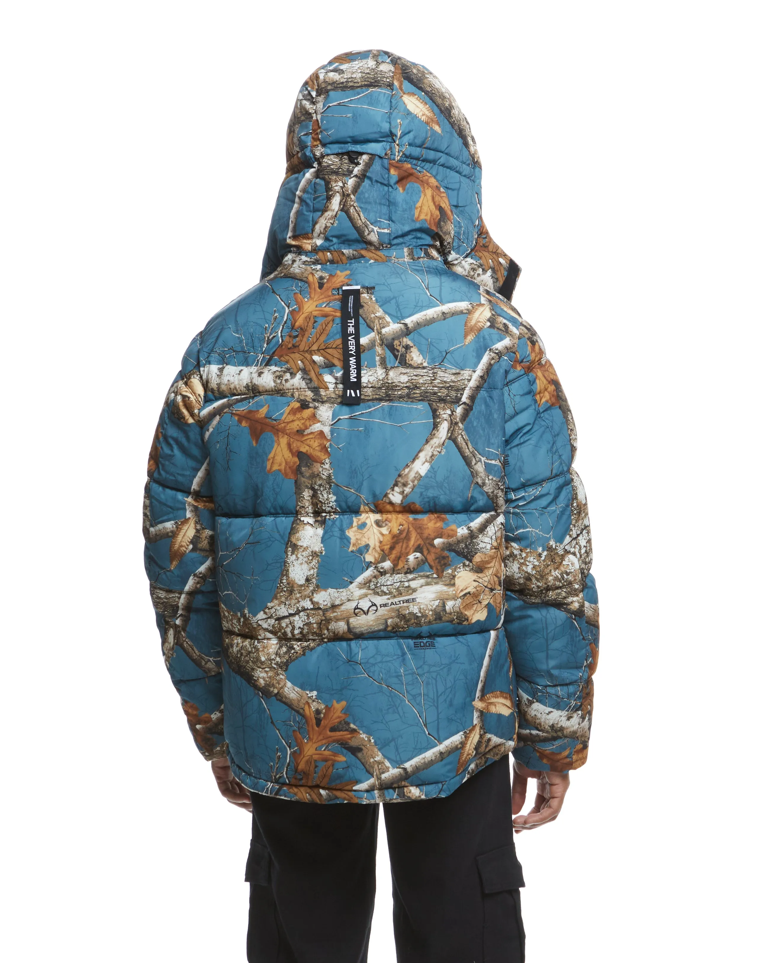 Realtree EDGE® Hooded Puffer - Slate Blue