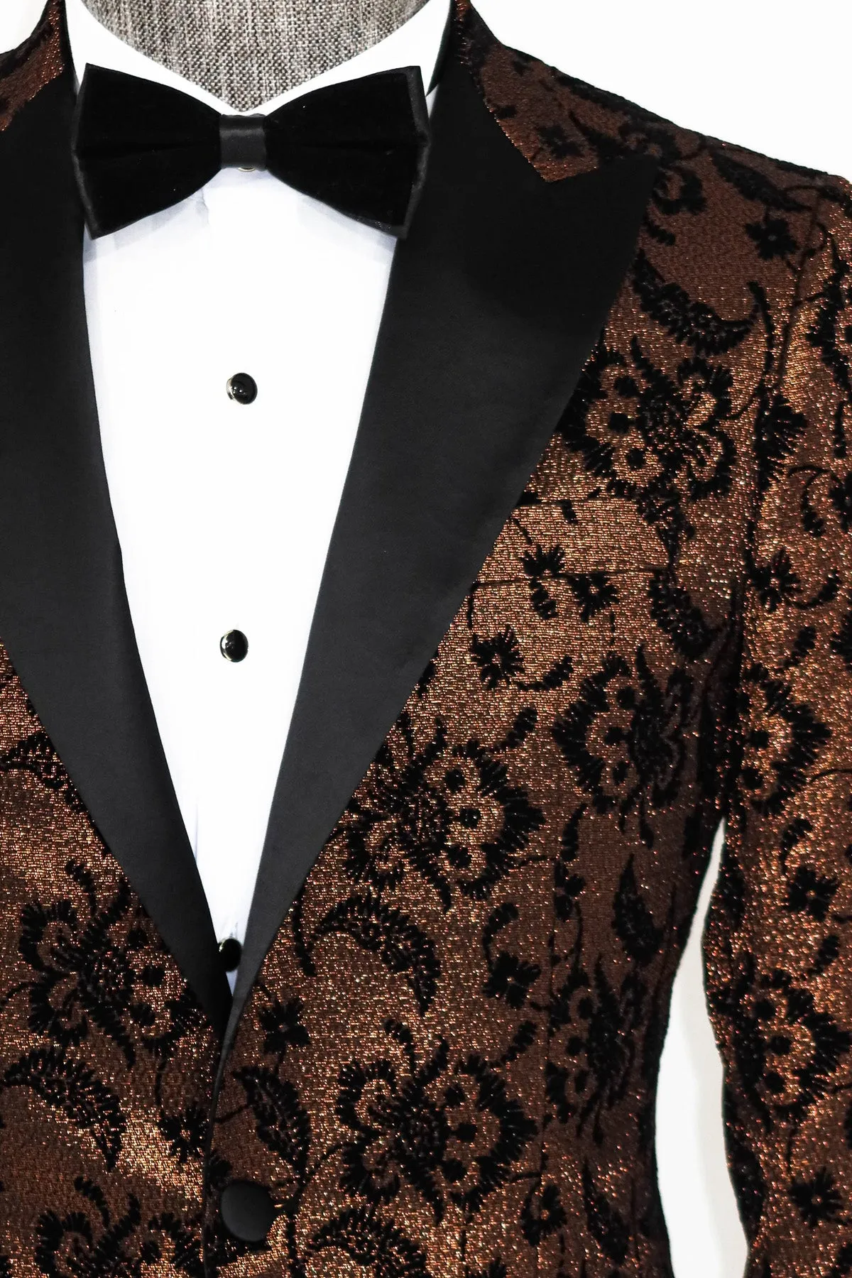 Rose Brown Sparkle Prom Blazer