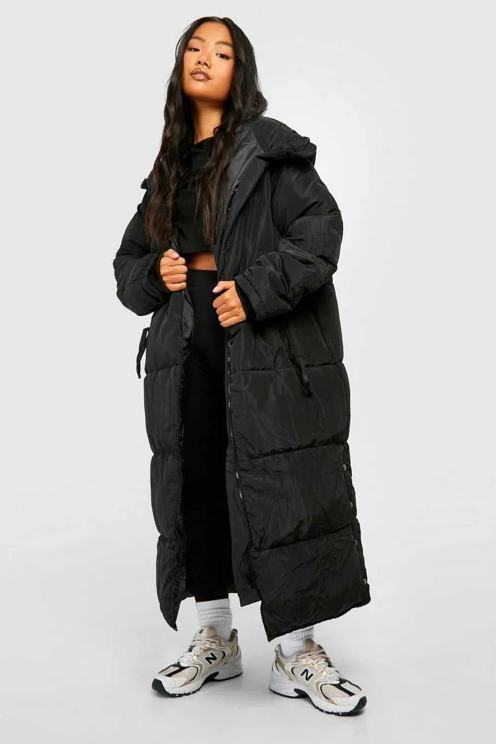 RSG Women's Hooded Longline Puffer Jacket
