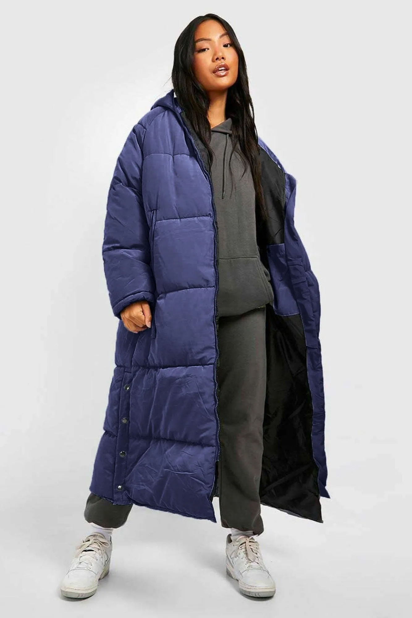 RSG Women's Hooded Longline Puffer Jacket