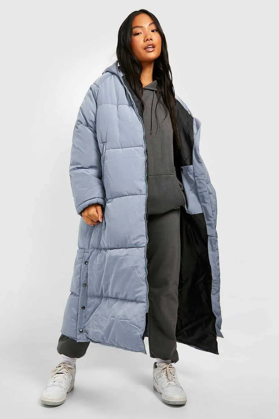 RSG Women's Hooded Longline Puffer Jacket